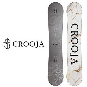 送料無料 スノーボード 板 CROOJA クロージャ WORM ワーム レディース メンズ スノーボード ダブルキャンバー 137 139 142 145 148 150 152 154 156 2025-2026冬新作 25-26 25/26