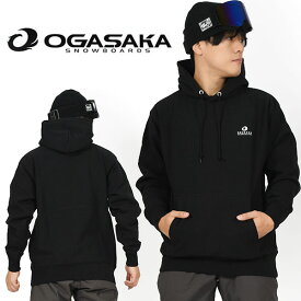 送料無料 プルオーバーパーカー OGASAKA オガサカ スノー ボード PARKA ブラック 黒 パーカー LOGO ロゴ メンズ レディース ユニセックス スノボ スノー ウェア スノーボード 20%off