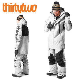 送料無料 スノーボードウェア ThirtyTwo 32 サーティー トゥー DEEP CREEK PARKA ジャケット グレー メンズ サーティーツー ジャケット スノボ スノーボード スノーウェア 日本正規品 2023-2024冬新作 25%off