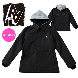 35%off 送料無料 スノーボードウェア コーチジャケット AA HARDWEAR ダブルエー ハードウェア ブラック SELBY JACKET レディース ガール ジャケット REGULAR FIT スノボ スノーボード スノーウェア 72123310