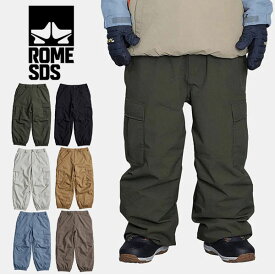 送料無料 スノーボードウェア ROME SDS ローム メンズ BAGGY CARGO PANTS バギーカーゴパンツ パンツ スノボウェア スノーウエア スノーボード スノボ スキー ウェア 21023311 2023-2024冬新作 25%off