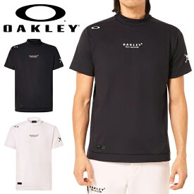 ゆうパケット発送！ 送料無料 ゴルフ シャツ メンズ オークリー OAKLEY SKULL ENDEAVOR MOCK SHIRT 2.0 モックネック 半袖 Tシャツ トレーニング ジム スポーツ ウェア FOA406426 2024春夏新作 得割20