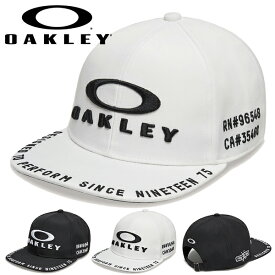 送料無料 ゴルフ キャップ メンズ オークリー OAKLEY FLAT BRIM CAP 24.0 フラットブリム 平つば 帽子 GOLF ゴルフウェア コンペ 景品 プレゼント FOS901713 2024春夏新作 得割15