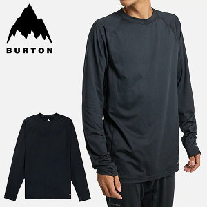 送料無料 長袖 Tシャツ バートン BURTON Midweight Crew メンズ ロンT ベースレイヤー インナー ファーストレイヤー 高機能インナー スノボ スノーボード ウェア スキー 102571 2023-2024冬新作