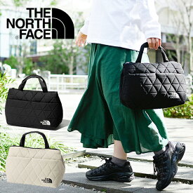 送料無料 ノースフェイス トートバッグ レディース キルティング THE NORTH FACE Geoface Box Tote ジオフェイスボックストート 7L 手提げ かばん ブラック 黒 NM32355