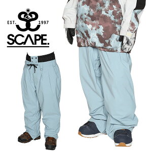 30%off ラス1 Lサイズ のみ 送料無料 スノーボードウェア SCAPE エスケープ ブルー系 WORK PANTS メンズ パンツ トラック スノボ スノーボード スノーウェア ボトムス 71123333