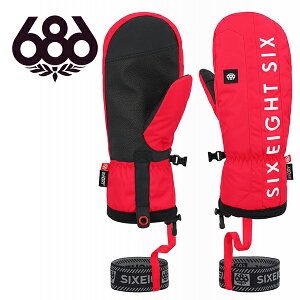 送料無料 手袋 686 SIX EIGHT SIX シックスエイトシックス TEAM MERINO MITT メンズ ミトン スノーグローブ グローブ スノボ スノーボード スキー ウインタースポーツ M2WGLV107 25%off