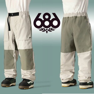 30%off 送料無料 スノーボードウェア 686 SIX EIGHT SIX シックスエイトシックス 2.5L GHOST PANT メンズ パンツ ボトムス スノボ スノーボード スノーウェア M3WN223
