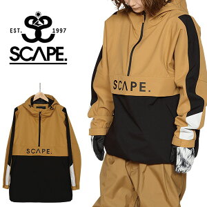 30%off 送料無料 スノーボードウェア SCAPE エスケープ ブラウン ANORAK メンズ レディース アノラック ジャケット スノボ スノーボード スノーウェア 71123303