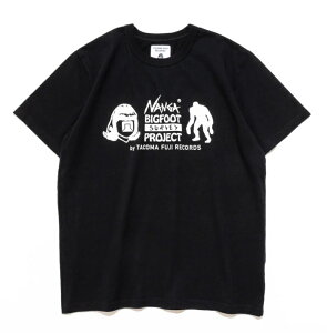 NANGA×TACOMA FUJI RECORDS BIGFOOT SURVEY PROJECT LOGO TEE / �i���K×�^�R�}�t�W���R�[�h �r�b�O�t�b�g�T�[�x�C�v���W�F�N�g ���S�e�B�[30TH ANNIVERSARY����@�R�b�g��100%