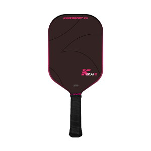 KING SPORT VII ピックルボールラケット 耐久性 練習用 大人 上級者 軽量 ピックルボールパドル ラケット×1個 ボール4個付き パドル消しゴム付 パドルセット スポーツ 熱圧カーボンファイバー