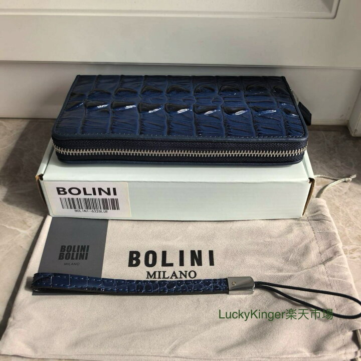 楽天市場】BOLINI メンズ長財布 牛革 ボリニ 高級クロコダイル 財布 