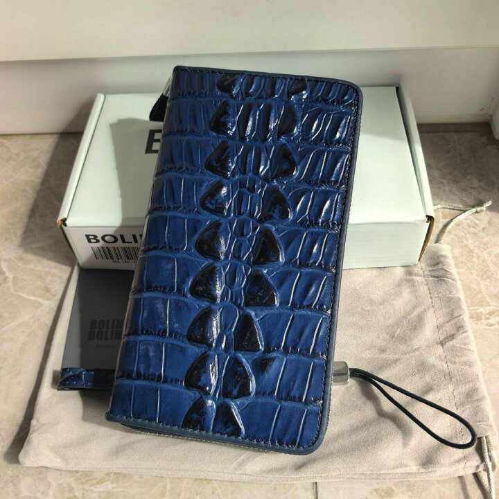 楽天市場】BOLINI メンズ長財布 牛革 ボリニ 高級クロコダイル 財布 
