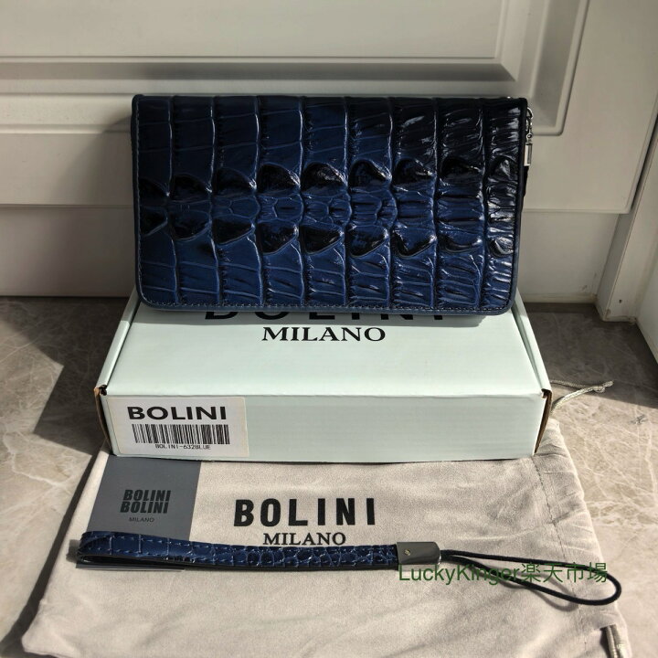 楽天市場】BOLINI メンズ長財布 牛革 ボリニ 高級クロコダイル 財布 
