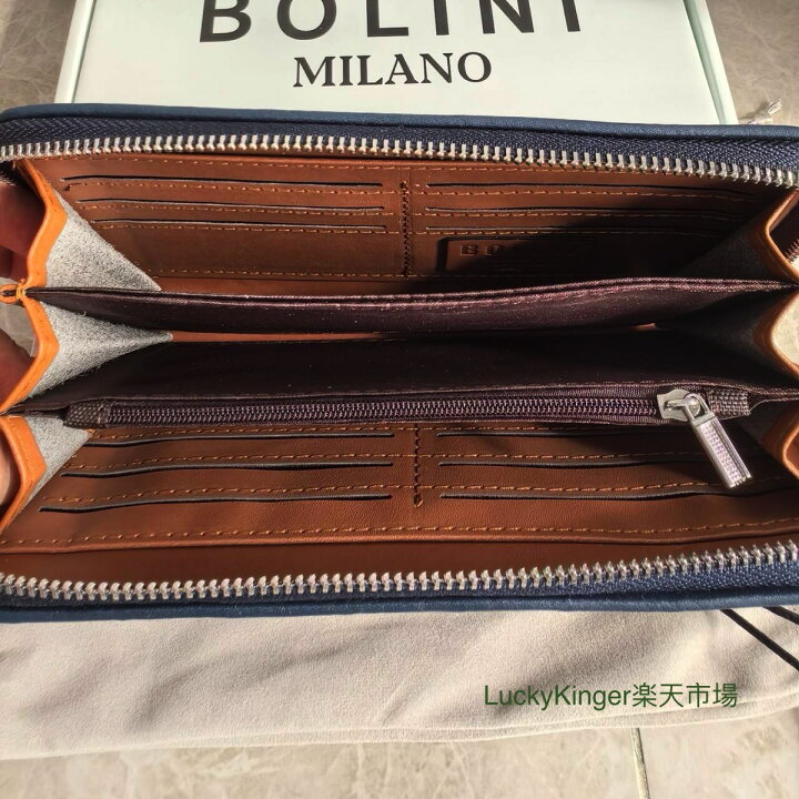 楽天市場】BOLINI メンズ長財布 牛革 ボリニ 高級クロコダイル 財布 
