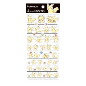 ポケットモンスター 4サイズステッカー Pikachu number 025 レディース キッズ 文房具