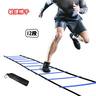 【送料無料】トレーニングラダー 12キャリング 敏捷梯子 スピード/瞬発力/敏捷性/機敏性/協調性アップ Fb…