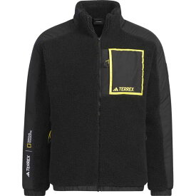 アディダス ADIDAS ナショナルジオグラフィック ハイパイル フリースジャケット(メンズ) [サイズ：XL] [カラー：ブラック] #HAR37-IL8982 【あす楽 送料無料】【スポーツ・アウトドア アウトドア ウェア】