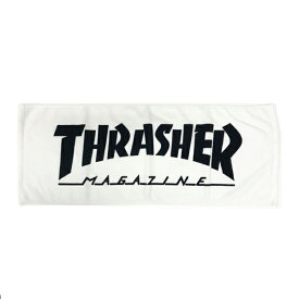 スラッシャー THRASHER フェイスタオル [カラー：ホワイト×ブラック] #20TH-T01 【あす楽】【衣料品・布製品・服飾用品 タオル スポーツタオル】