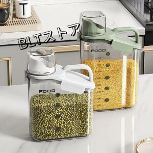 フードストッカー M 犬 猫餌 フード 貯蔵タンク 餌収納 計量カップ付き 防湿 乾燥 食品級PP材質 無毒無味 保存容器 密閉容器 透明ストッカー