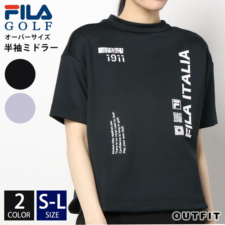 楽天市場 Fila Golf フィラゴルフ ゴルフウェア Tシャツ 半袖 レディース ミドラー オーバーサイズ ゆったり 大きめ ダンボールニット 涼しい ブランドロゴ トップス ブランド S M L 春 夏 スポーツウェア トレーニングウェア カジュアル おしゃれ 可愛い プレゼント