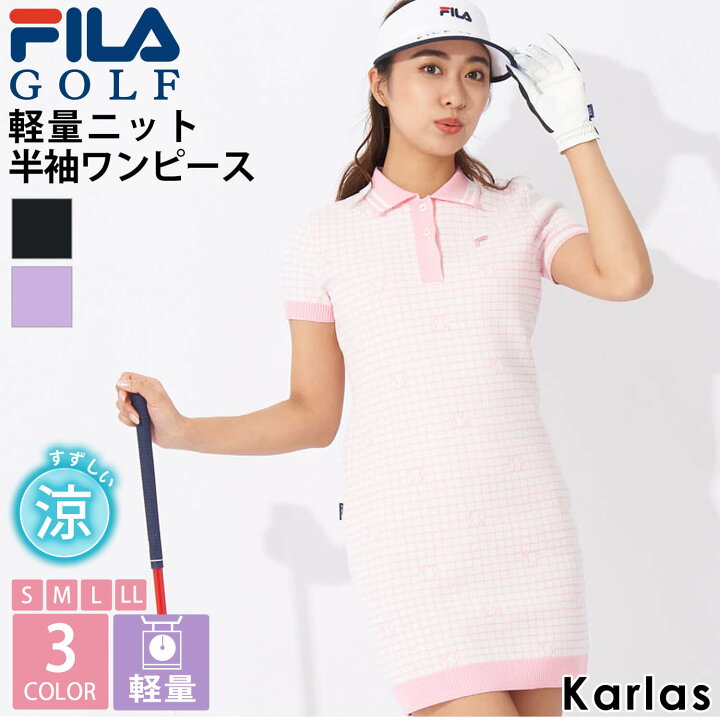 楽天市場】FILA GOLF フィラゴルフ ゴルフウェア ワンピース 半袖