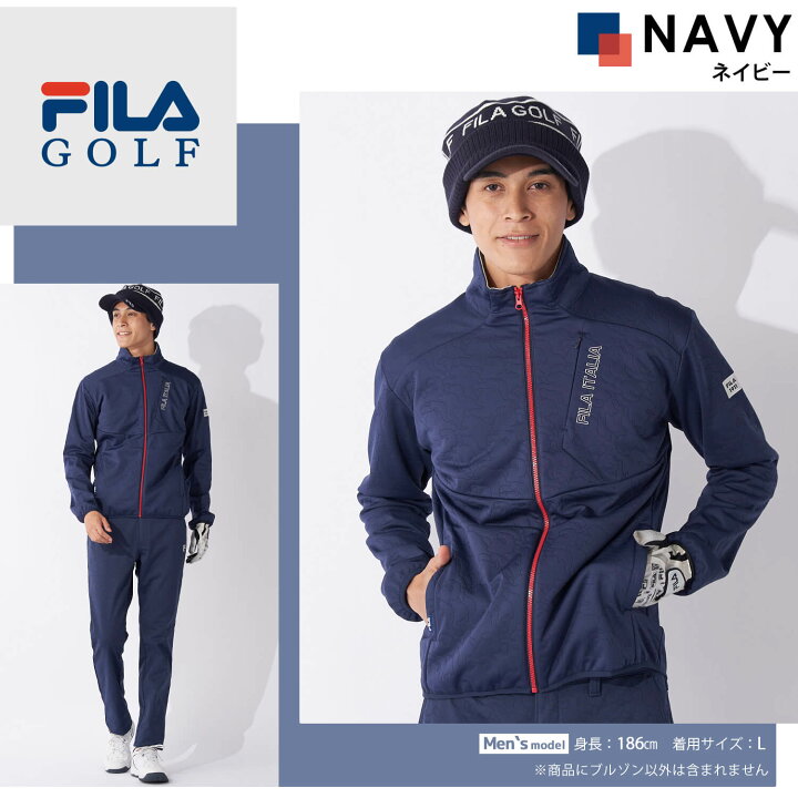 楽天市場】FILA GOLF フィラゴルフ ゴルフウェア ブルゾン 長袖 メンズ