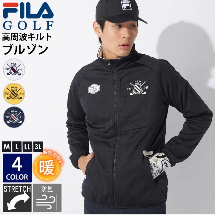 楽天市場】FILA GOLF フィラゴルフ ゴルフウェア ブルゾン 長袖 メンズ 