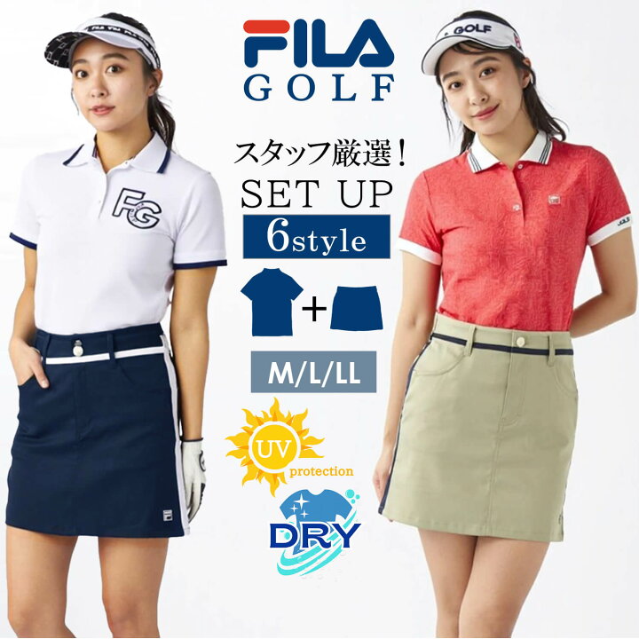 楽天市場】FILA GOLF フィラゴルフ セットアップ レディース トップス 