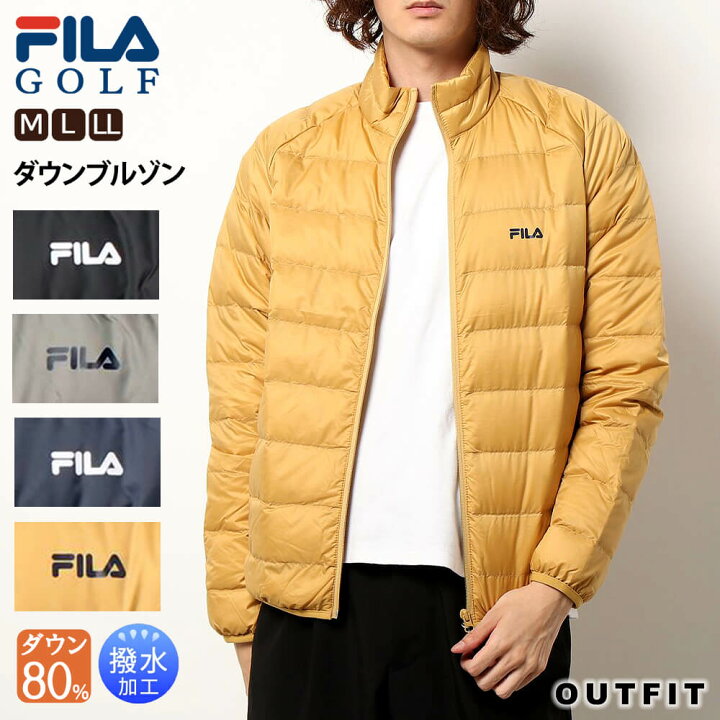 楽天市場 Fila Golf フィラゴルフ ゴルフウェア ダウンジャケット ブルゾン ダウン ストレッチ 保温 防寒 撥水加工 撥水 中綿 ロゴ ポケット ファスナー スポーツ ストレッチ 吸汗性 カジュアル メンズ ライトグレー ブラック ネイビー ベージュ ギフト スポーツ
