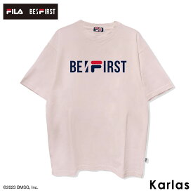 【40%OFFセール】 FILA フィラ BE:FIRST Tシャツ 半袖 春 夏 メンズ レディース ブランド クルーネック 綿100% ノベルティ付き 韓国 正規品 ロゴプリント おしゃれ シンプル コラボ M L ゆったり ブラック 黒 ホワイト 白 サックス ピンク 学生 ビーファースト