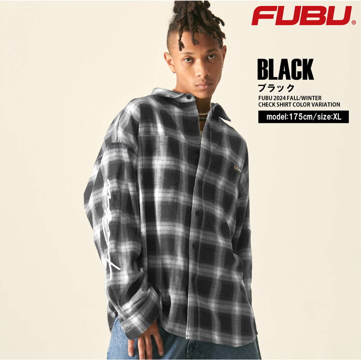 楽天市場】FUBU フブ チェックシャツ メンズ 長袖 秋 冬 ワイシャツ 