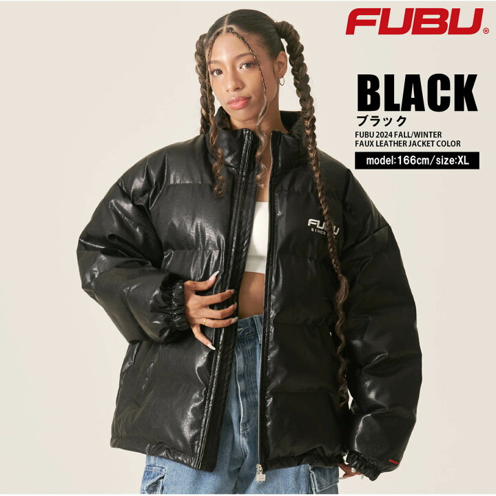 楽天市場】FUBU フブ 中綿ジャケット メンズ フェイクレザー  