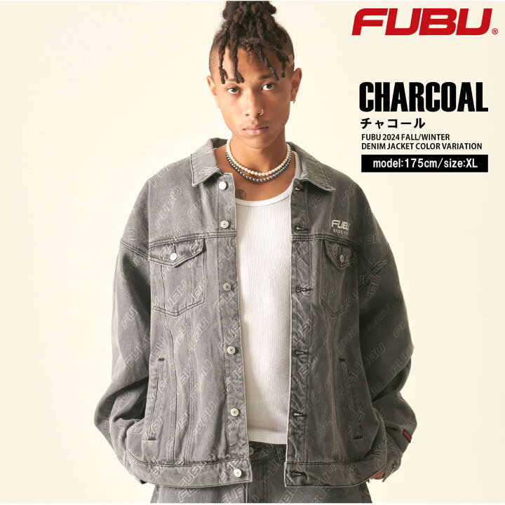 楽天市場】FUBU フブ デニムジャケット アウター 長袖 Gジャン メンズ 