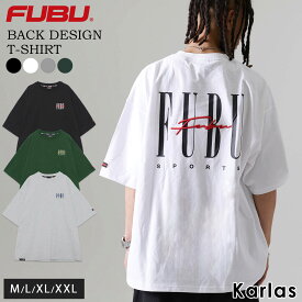 FUBU フブ Tシャツ トップス 半袖 メンズ レディース ブランド ロゴ クルーネック コットン 綿100 オーバーサイズ ティーシャツ アメカジ ユニセックス 男女兼用 ストリート系 ヒップホップ hiphop B系 カジュアル 2024ss karlas