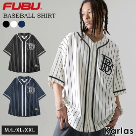 【クーポンで30%OFF】 FUBU フブ ベースボールシャツ トップス 半袖 メンズ レディース ドライ 速乾 Tシャツ ブランド ロゴ 刺繍 大きいサイズ オーバーサイズ カジュアルシャツ 男女兼用 野球 ユニフォーム アメカジ ストリート系 ヒップホップ hiphop B系 2026ss karlas