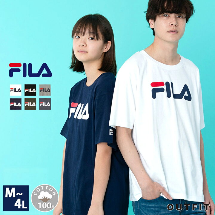 楽天市場 ポイント5倍 Fila フィラ Tシャツ レディース 半袖 スポーツ Tシャツ Fila 無地 Bts 大人かわいい おもしろ シンプル ブランド 人気 ペアルック 白 ホワイト 黒 ブラック ネイビー グレー プリント 夏 注目 プレゼント ギフト 中学生 高校生 Outfit