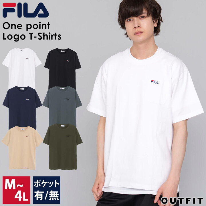 楽天市場 Fila フィラ Tシャツ メンズ 半袖 無地 おしゃれ オシャレ スポーツ ブランド 綿 コットン カジュアル クルーネック ポケット ワンポイント ロゴ シンプル 無地 黒 白 紺 夏 メンズファッション カットソー トップス 彼氏 男性 プレゼント 父の日 ギフト 安い