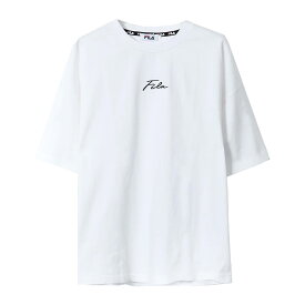 FILA デザインロゴ 半袖 Tシャツ レディース メンズ 無地 シンプル 綿100% コットン おしゃれ スポーツブランド カジュアル トップス 黒 白 緑 ビックシルエット オーバーサイズ 大きめ M L LL 春 夏 学生 大人 2024ss karlas別注