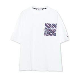 FILA フィラ Tシャツ メンズ 半袖 綿100% スポーツブランド ロゴプリント クルーネック ポケット付き メンズファッション 夏 夏服 おしゃれ シンプル カジュアル ユニセックス 中学生 高校生 大きいサイズ 白 黒 ホワイト ブラック チャコール ライム グリーン karlas