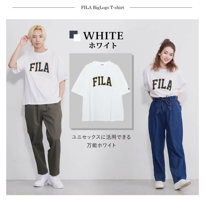 楽天市場】FILA フィラ Tシャツ レディース メンズ 半袖 綿100 