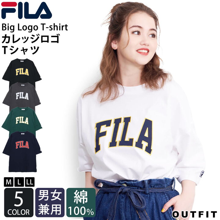 楽天市場】FILA フィラ Tシャツ レディース メンズ 半袖 綿100 
