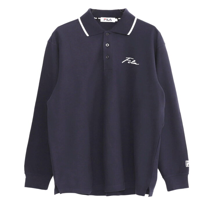 楽天市場】FILA フィラ 長袖 ポロシャツ メンズ 綿100% 大きいサイズ 