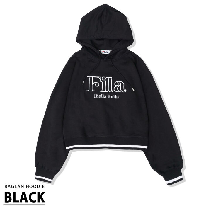 楽天市場】FILA フィラ パーカー プルオーバー ショート丈 レディース 