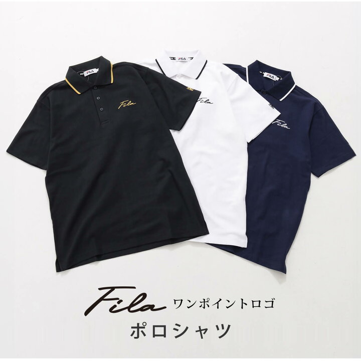 楽天市場】FILA フィラ ポロシャツ 半袖 メンズ 春夏 綿100% ゴルフ 