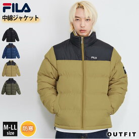 FILA フィラ ジャケット 中綿ジャケット メンズ アウター 秋冬 防寒 対策 軽量 軽い 暖かい ブランド おしゃれ ブルゾン ジャンパー エコダウン カジュアル ストリート ユニセックス レディース 黒 2025fw karlas