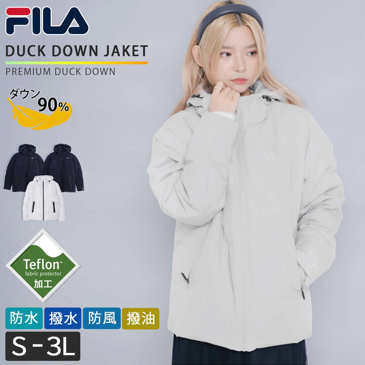 楽天市場】FILA フィラ ダウンジャケット レディース ショート 超撥水 