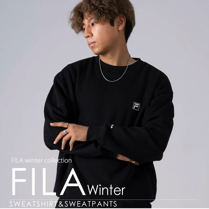 楽天市場】FILA フィラ メンズ スウェット 上下 セット 裏起毛 