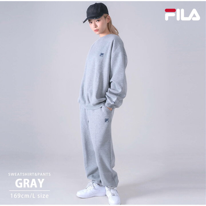 楽天市場】FILA フィラ メンズ スウェット 上下 セット 裏起毛 