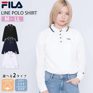 【37%OFFセール】 FILA フィラ 長袖 ポロシャツ レディース 鹿の子 綿 コットン ドライ 吸汗速乾 無地 ワ…